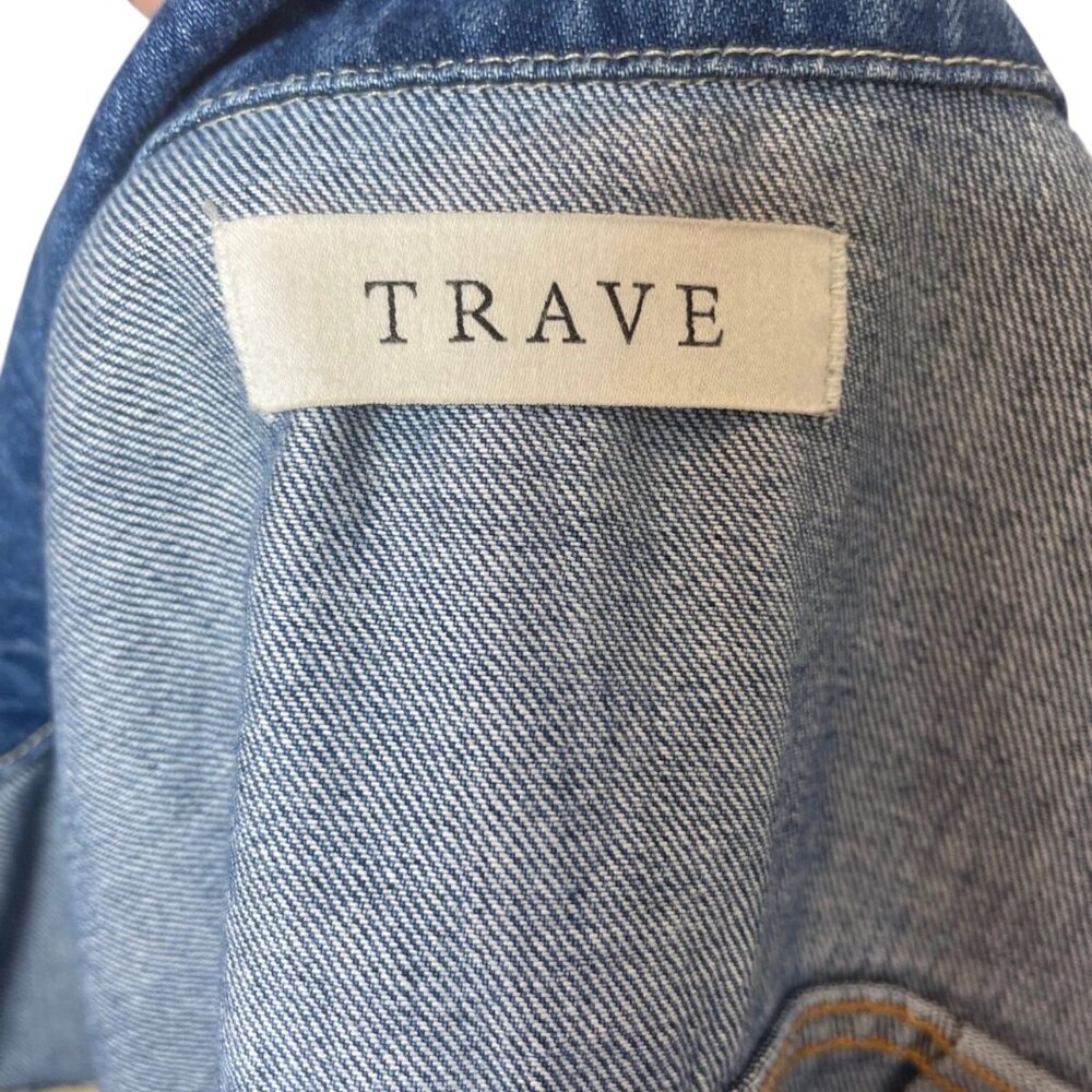 Trave Zoey Crop Jean Jacket in Atmosphere Size S - Picture 10 of 11
